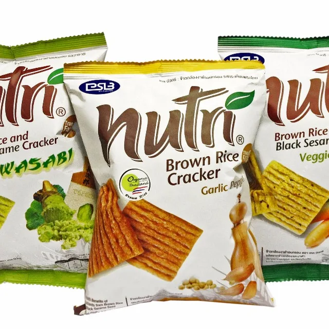 tasty thai brown rice crackers