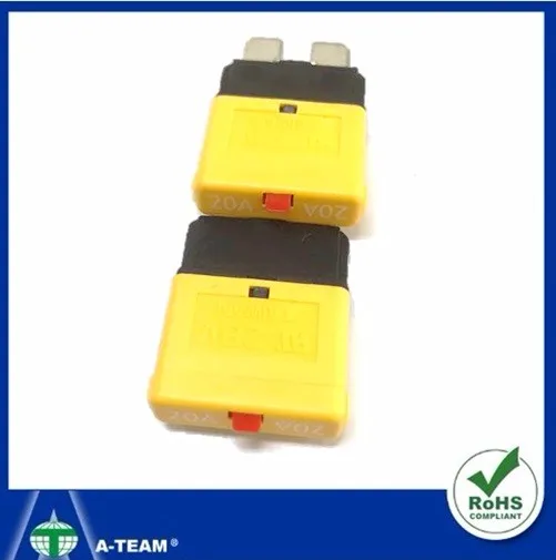 High Quality Automotive Reset Fuse 20 Amp Reset Fuse Automotive Circuit