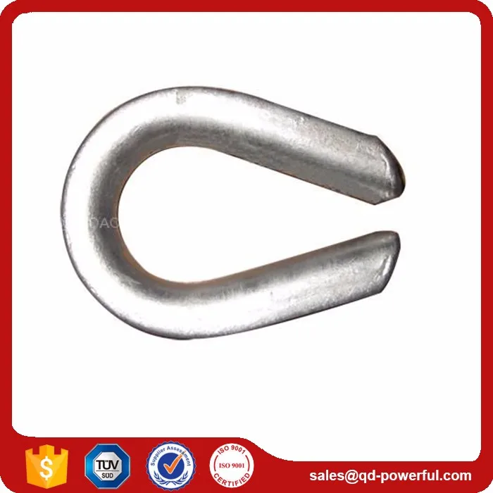 Electric Galvanized Din6899b Type Clevis Wire Rope Thimble Buy Din