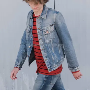 faded blue jean jacket