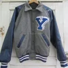 Varsity/Letterman/College Type Jacket Grey/Black all made of Wool\100% Certified Organic Cotton Varsity Jacket