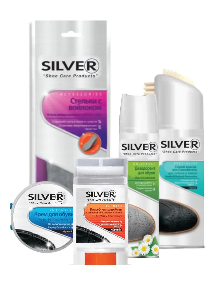 silver shoes care products