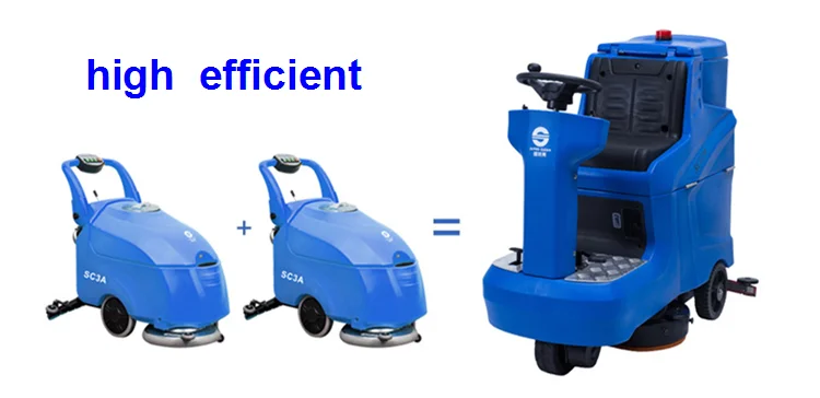Commercial Lower Noise Ride On Cement Floor Dust Cleaning Machine