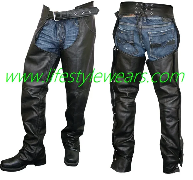 Mens Leather Chaps Custom Leather Chaps Red Leather Chaps Western 