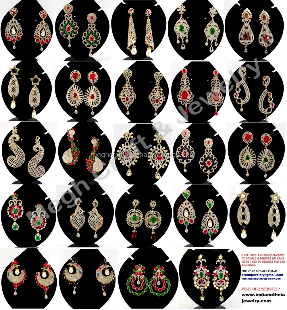 Wholesale American Diamond Pendant Set American Diamond Jewellery