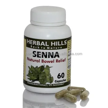 Senna Leaf Herbs Cassia Angustifolia Capsules for