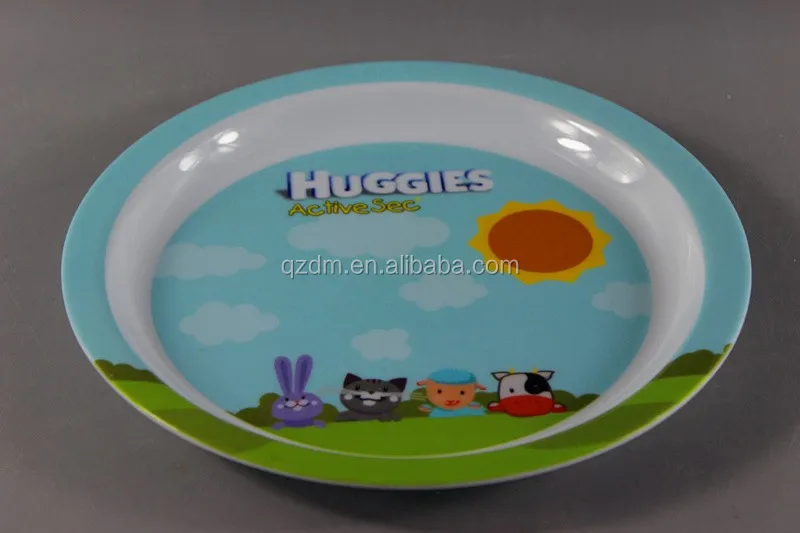 Food-Safe Dishwasher-Safe Melamine Kids Plates