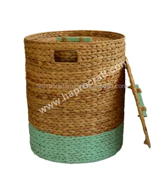 Designale Water Hyacinth Laundry Hamper Storage Basket Laundry