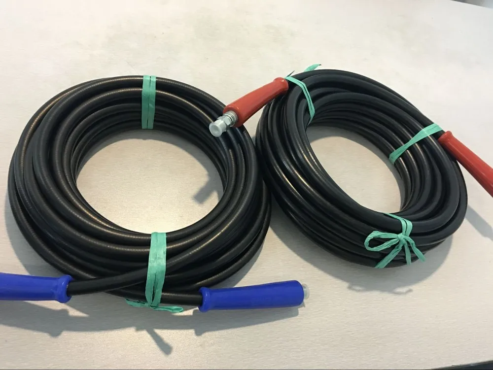 Hydraulic Cleaning 3000psi Sewer Jetting Hose Steel Braid With Rubber ...