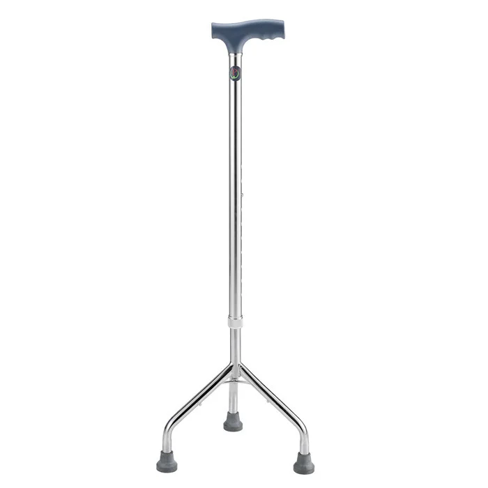 Height Adjustable Aluminum Tripod 3 Legs Walking Stick/ Walking Cane