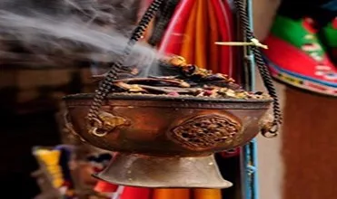 Nepal portaincienso tibetano cobre big tibetan buddhism incense case copper 