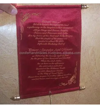 velvet scroll invites suitable for bar mitzvah celebrations also