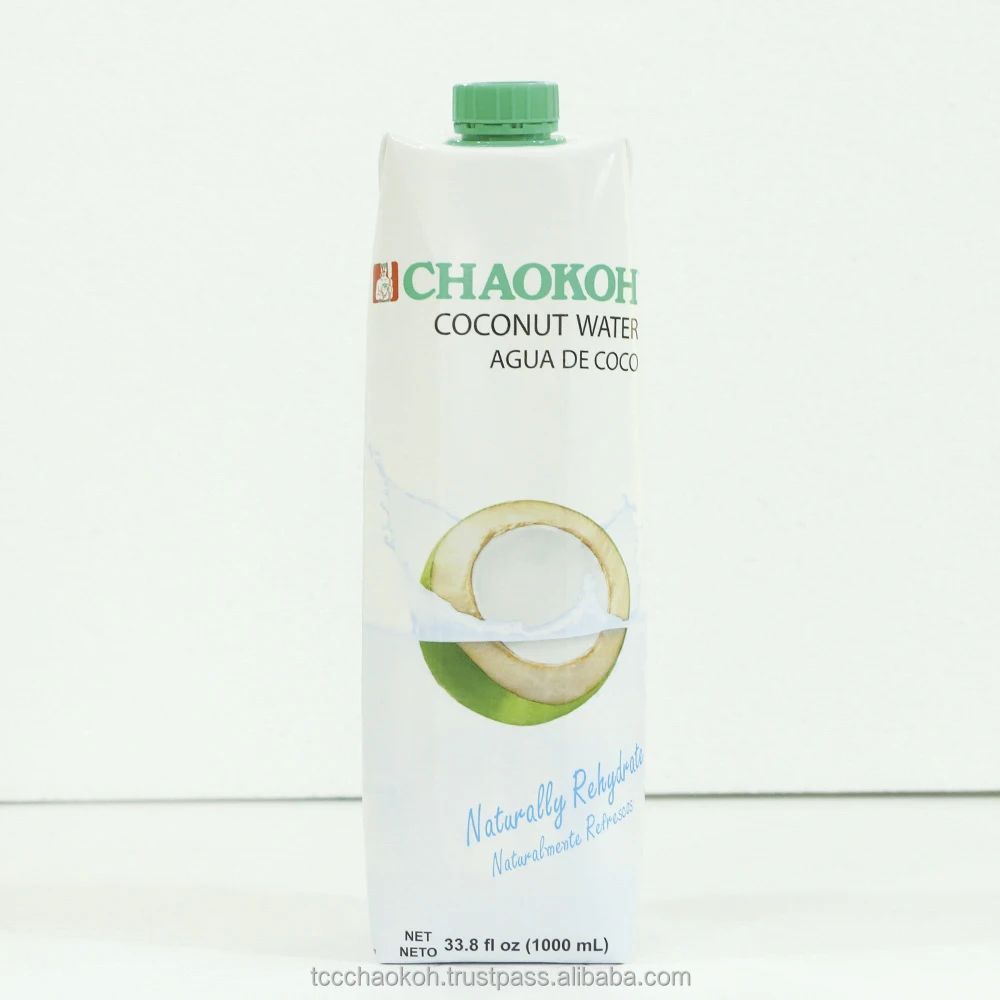 
CHAOKOH UHT Coconut Water Packed in Aseptic box original package (1000 ml) 