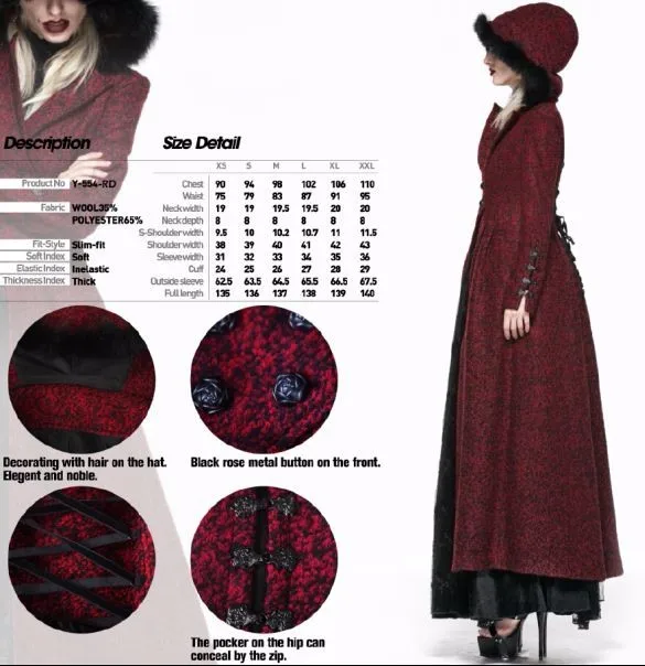 Gothic Punk Rave Vrouwen Rode Lange Jas Met Kap En Faux Fur Y 554 Buy Vrouwen Lange Jassen,Vrouwelijke Rode Jas,2016 2017 Collectie Product on Gothic Punk Rave Vrouwen Rode Lange Jas Met Kap En Faux Fur Y 554 Buy Vrouwen Lange Jassen,Vrouwelijke Rode Jas,2016 2017 Collectie Product on