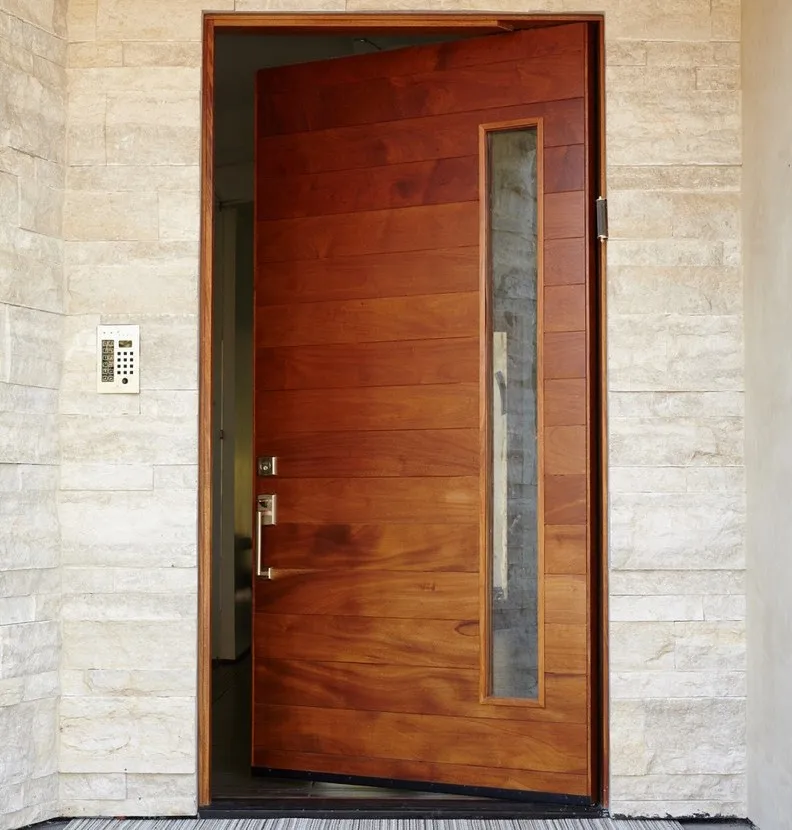 American Modern Villa Exterior Front Entrance Doors With Glass - Buy
