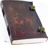 LEATHER Embossed Journal With Dual Latch Handmade notebook 100 % Celtic Design