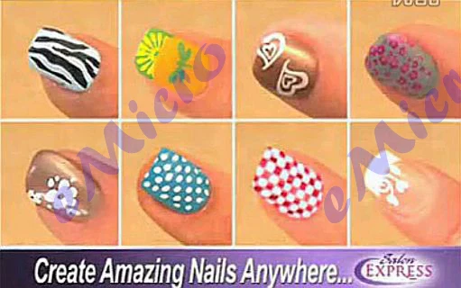 Amazon Com New Salon Express Nail Art Stamping Kit Create 100 S Of