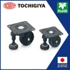 No.100AF, No.600AF Series Packaging Caster with Level Adjuster, SPCC NBR PA EPDM RoHS Japan 2D 3D data High Quality