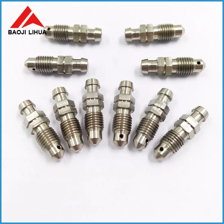 Gr5 Titanium Clutch Slave Cylinder Banjo Bolt with Bleeder Valve for motorcycle