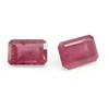 0.80Cts Glass filled Ruby from bangkok 4x6mm Octagon Cut Synthetic Lab Created Gemstone for Jewellery IG4529