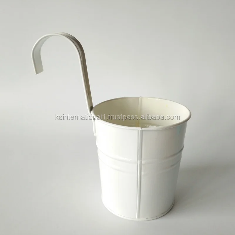White Powder Coated Railing Planter Wall Planters White Powder Coated Railing Planter