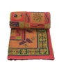 Traditional Printed 100% Premium Cotton Soft and Light Weight Luxury Multicolour Single Bed Size Comforter/Quilt/Duvet