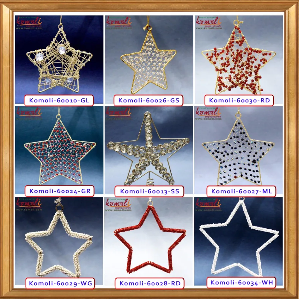 Beaded-Christmas-Hanging-stars-1