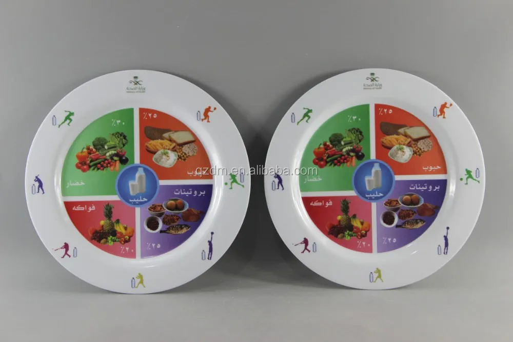 9 Inch Melamine Plastic Dinner Plate For Camping