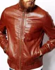 Tanned Leather jacket with 100% cowhide Leather new customized designs styles 2018 hot seller
