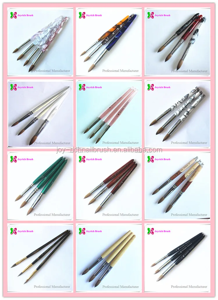 Kolinsky Acrylic Nail Brush Round Size 8 10 12 14 16 18 20 22 Buy
