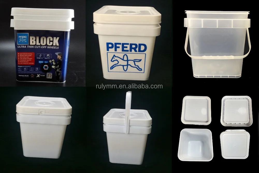 10l Square Plastic Bucket Or Fertilizer Plastic Pail Or Chemical