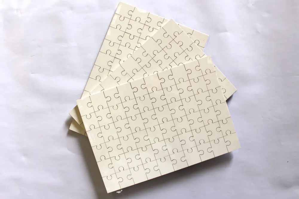 Hot Sale Hardboard 60pcs Sublimation Blank Jigsaw Puzzle Wooden Jigsaw