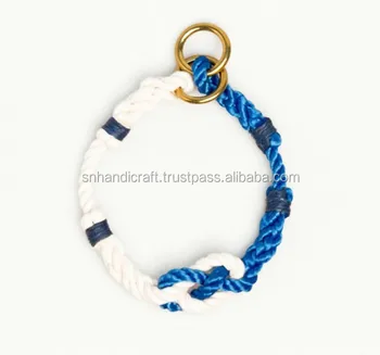 nautical rope dog collar