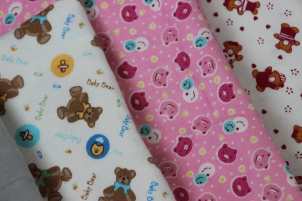brush flannel fabric for baby