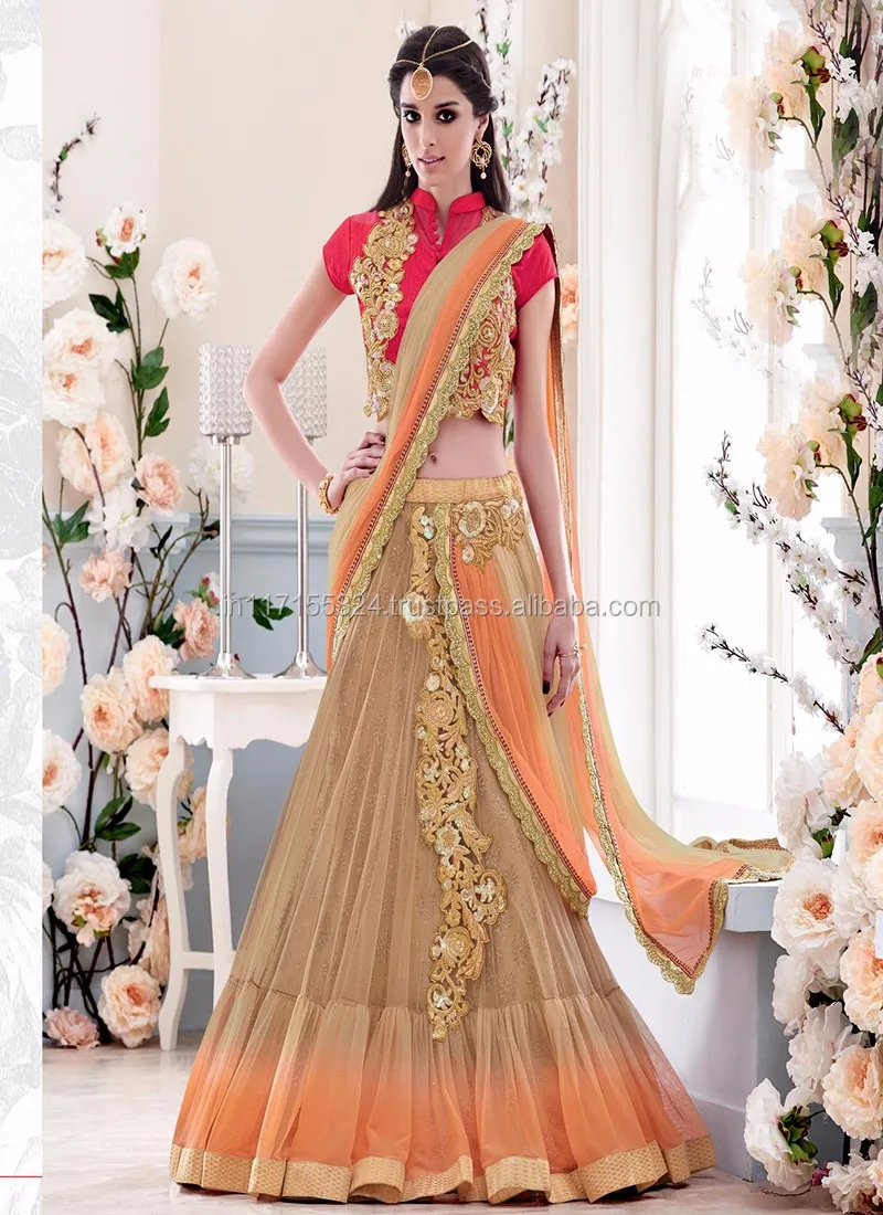 lehenga saree for wedding reception with price