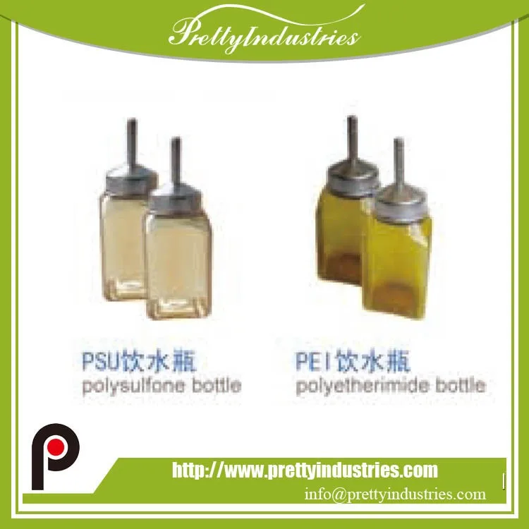 Lab Rodent Water Bottles For Rat Mice Breeding Cage. Mouse And Rodent