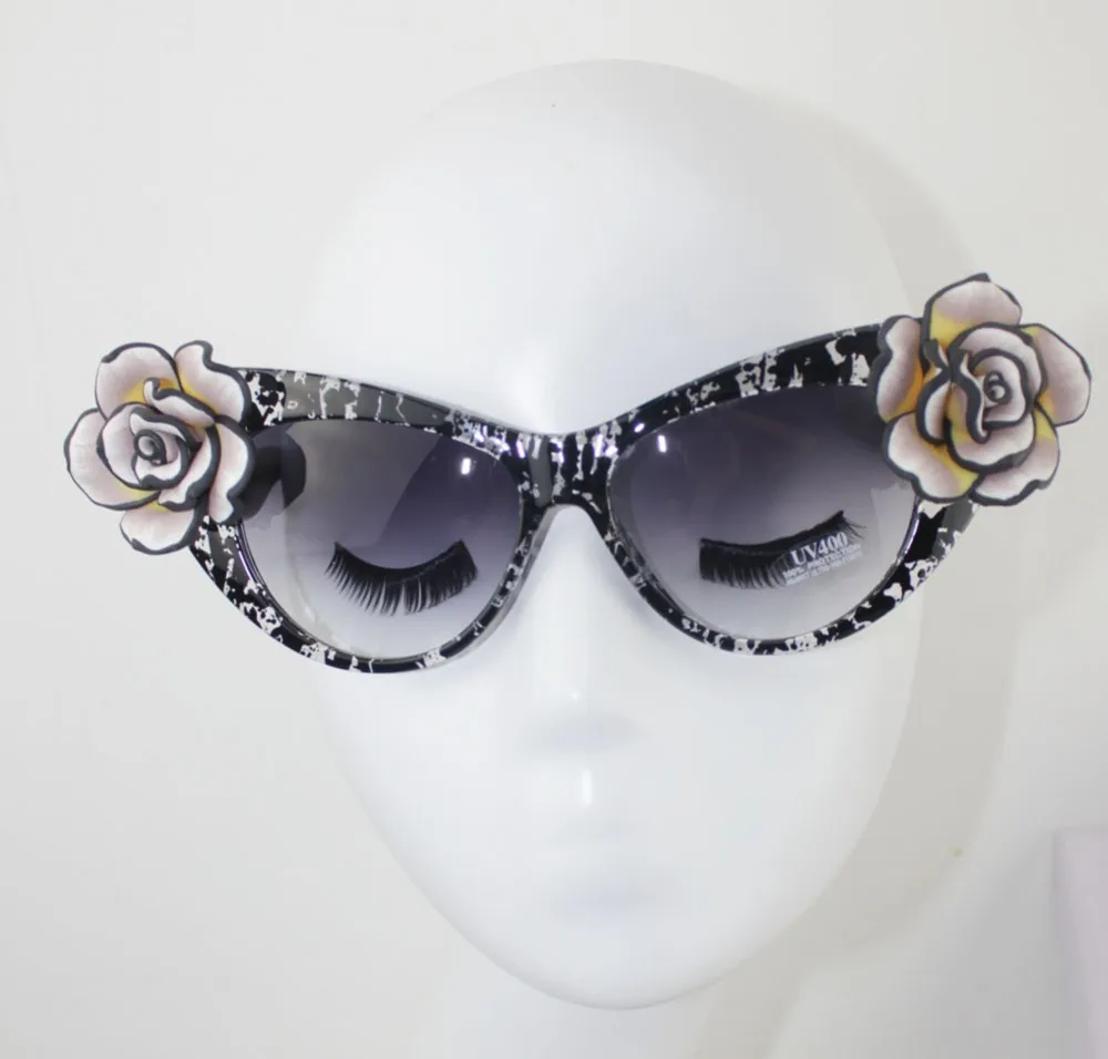 Multiple Color Available Flower Sunglasses Eyewear Accessories Flower Glasses Women Sunglasses