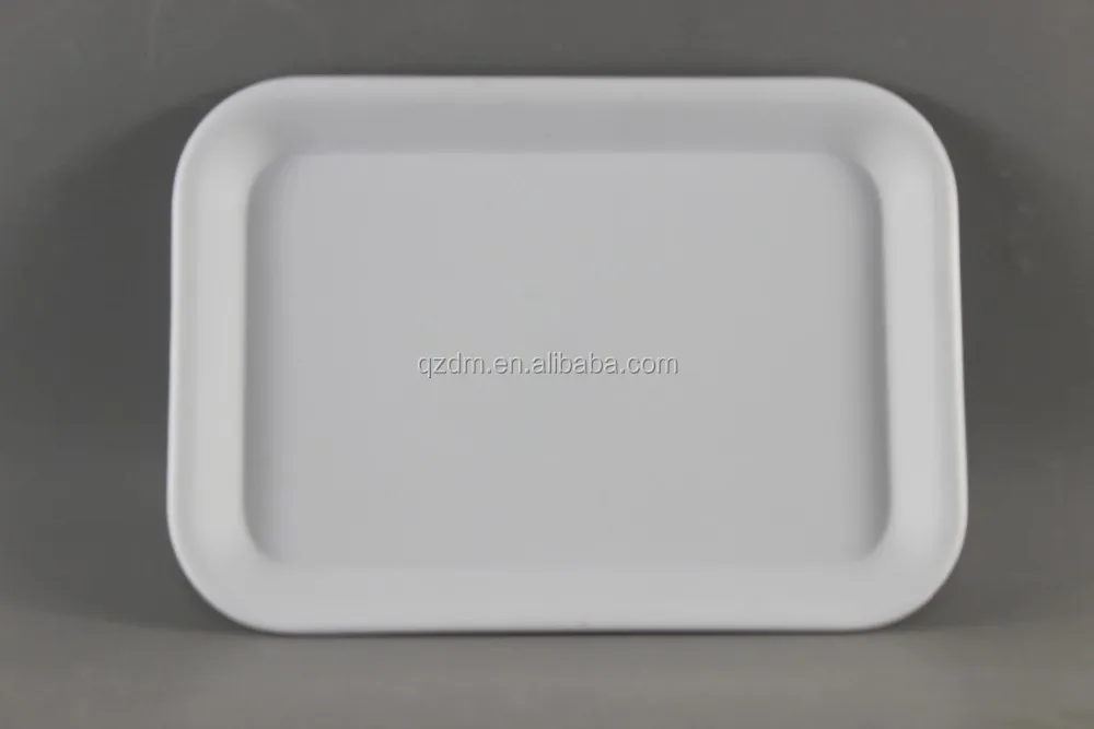 Plain White Food Melamine Trays