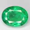 natural big size 13.23 ct. oval cut columbian emerald