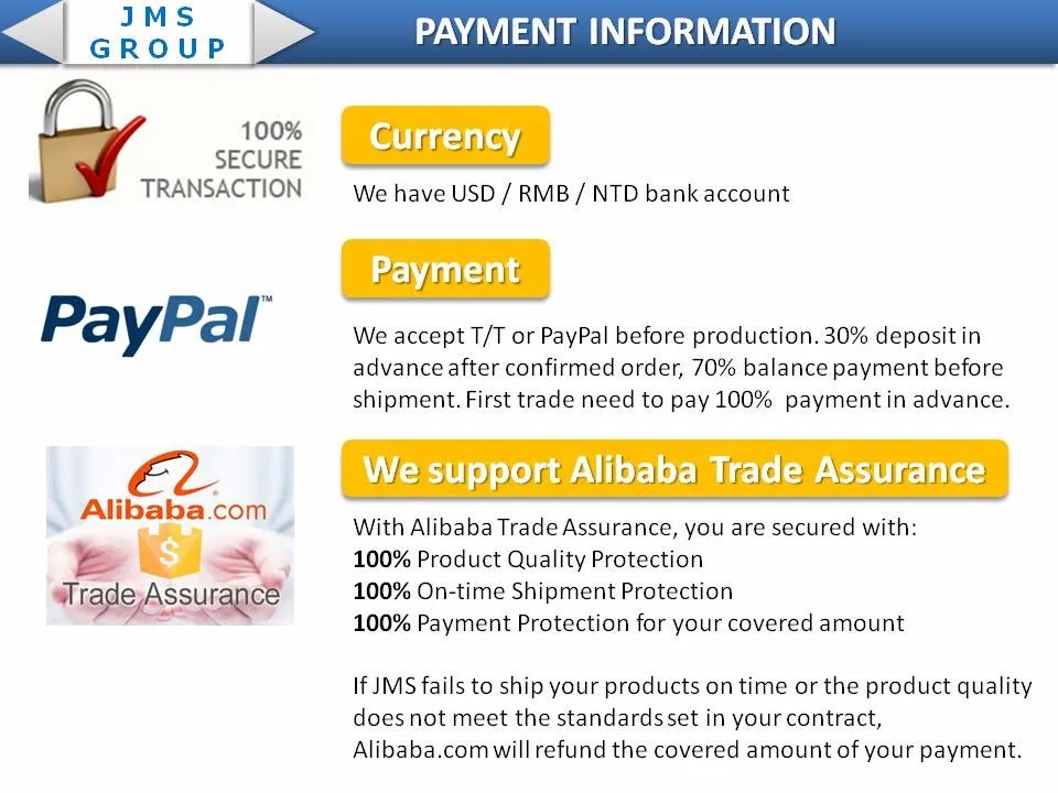 JMSGROUP _payment info