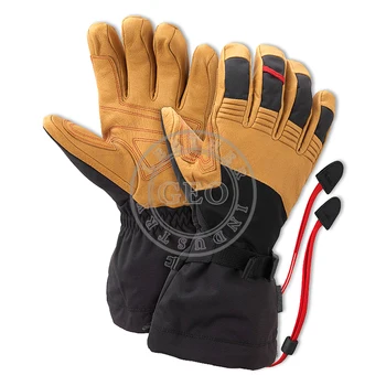 Leather Custom Ski Gloves - Buy Men 