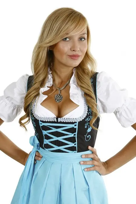 2015 New Custom Embroidery Mini Dirndl avec chemisier et ...