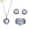 ST004 Woman Silver Jewelry Set