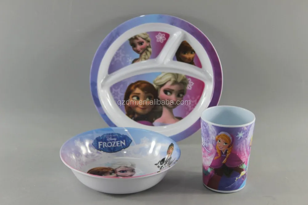Kids Dinner Set/Melamine Tableware Set Of 3pcs