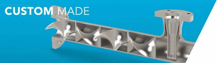 Stainless Steel and PVC Inline Static Mixer Tube for Liquid Mixing