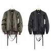 Olive Green Strapped Bomber Jacket / Army Green Bomber Jackets