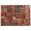 Hand tufted wool patchwork rug, vintage Classic design patchwork rug, Oriental Patchwork