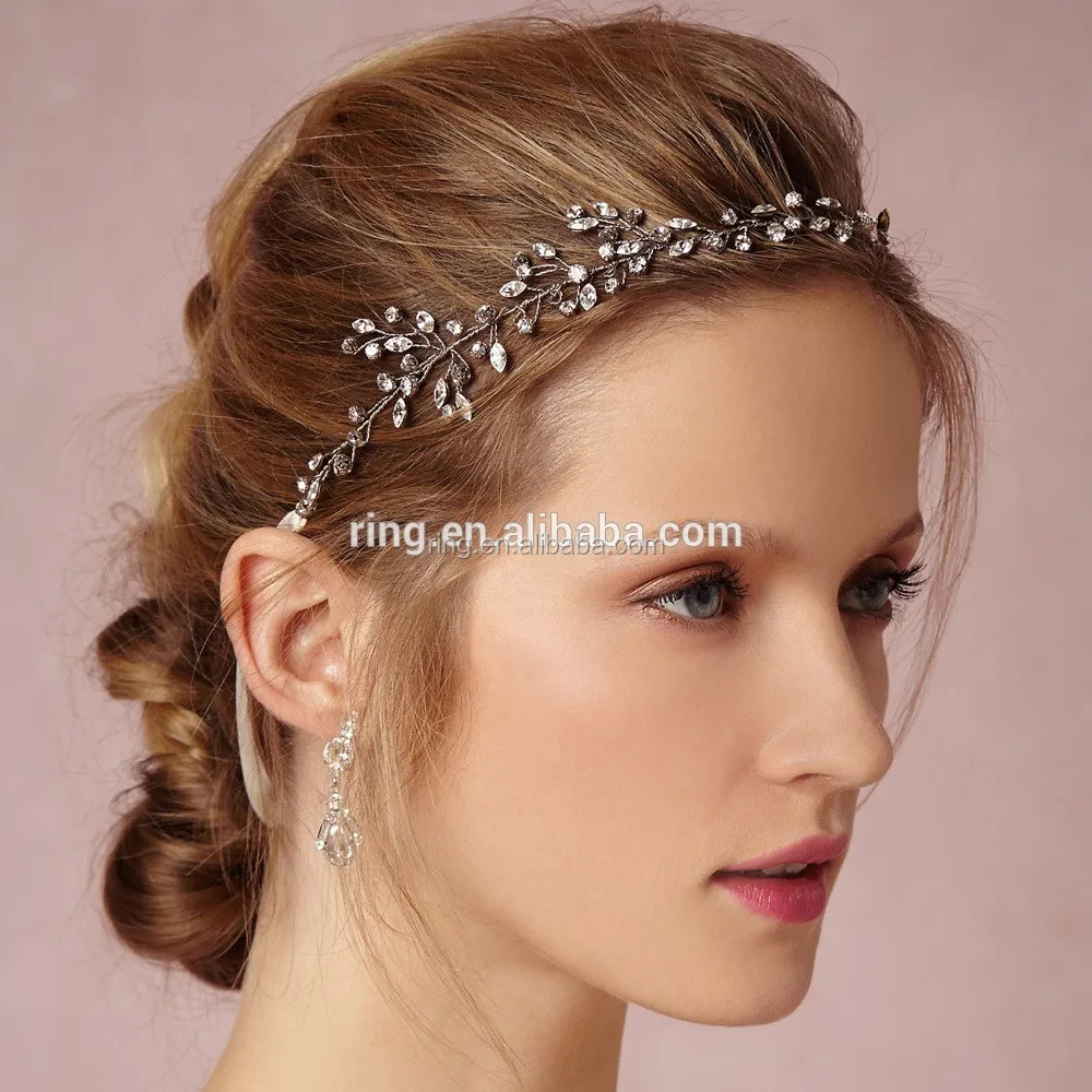 Diy Handmade Bridal Crystal Tiara Hair Vine Headbands Crown Diy Handmade Bridal Crystal Tiara Hair Vine Headbands Crown Headpiece With Satin Ribbon