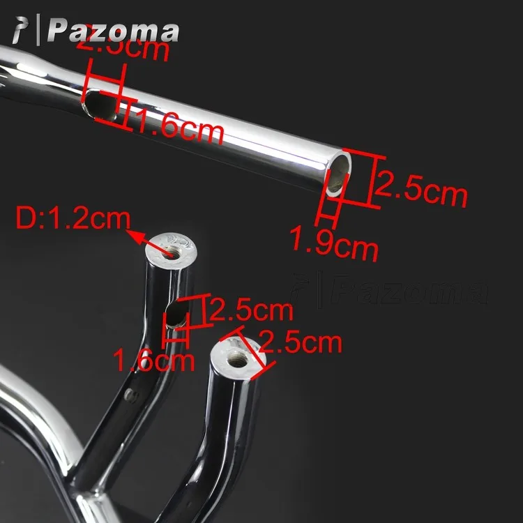 Custom Application Steel Handlebars Drag Handlebar For Harleydavidson