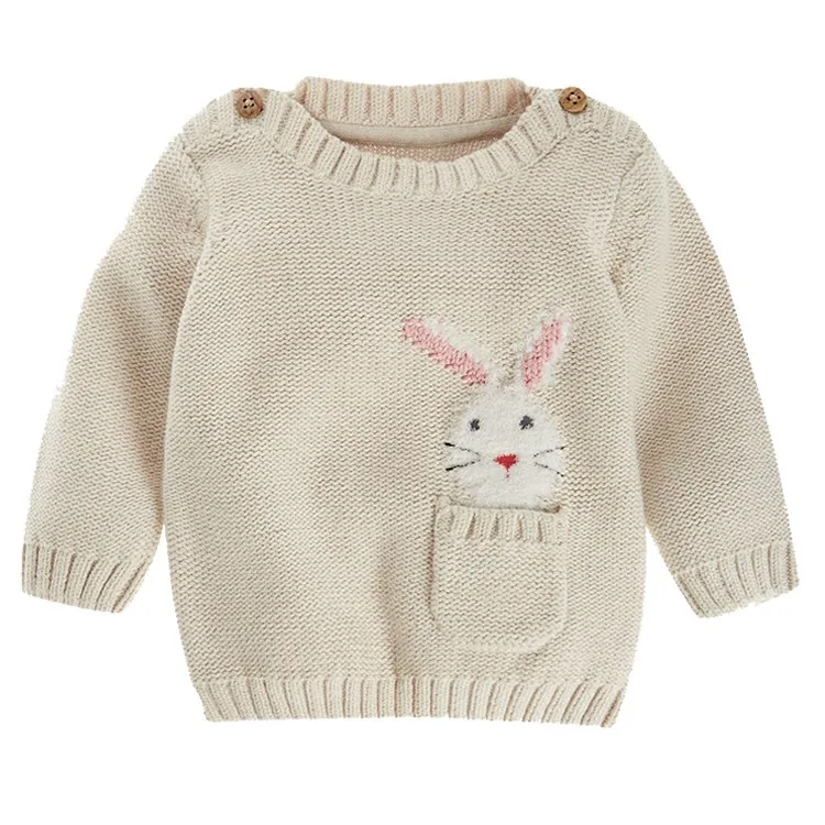 Manufacturer Custom Children Baby Girls Knit Sweater Rabbit Knitting ...